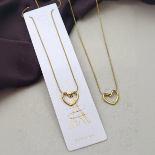 Elegant Open Heart Necklace