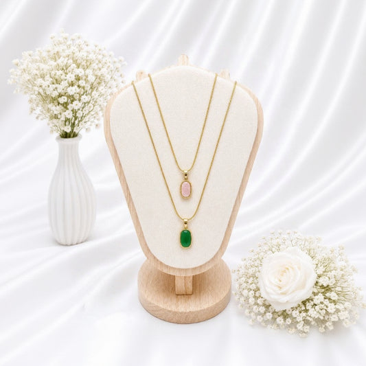 Premium Oval Crystal Necklace