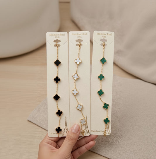 Luxury Clover Charm Bracelet